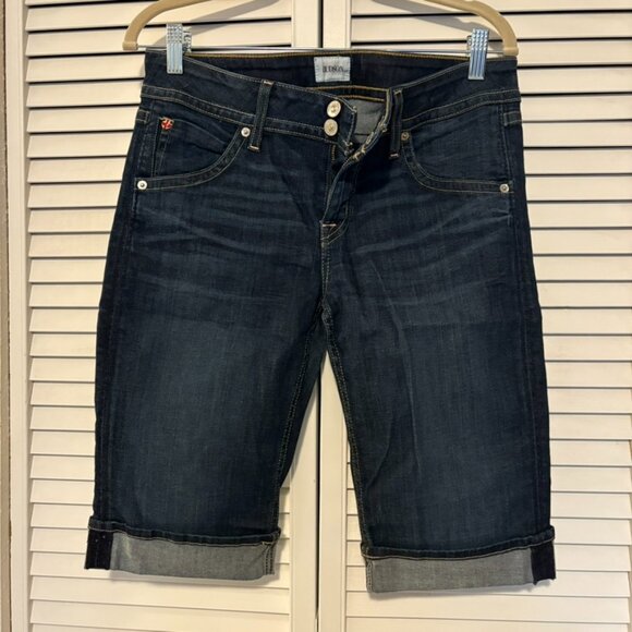 Hudson Palerme Knee Cuffed Jean Shorts, Stella 30 - Picture 2 of 8